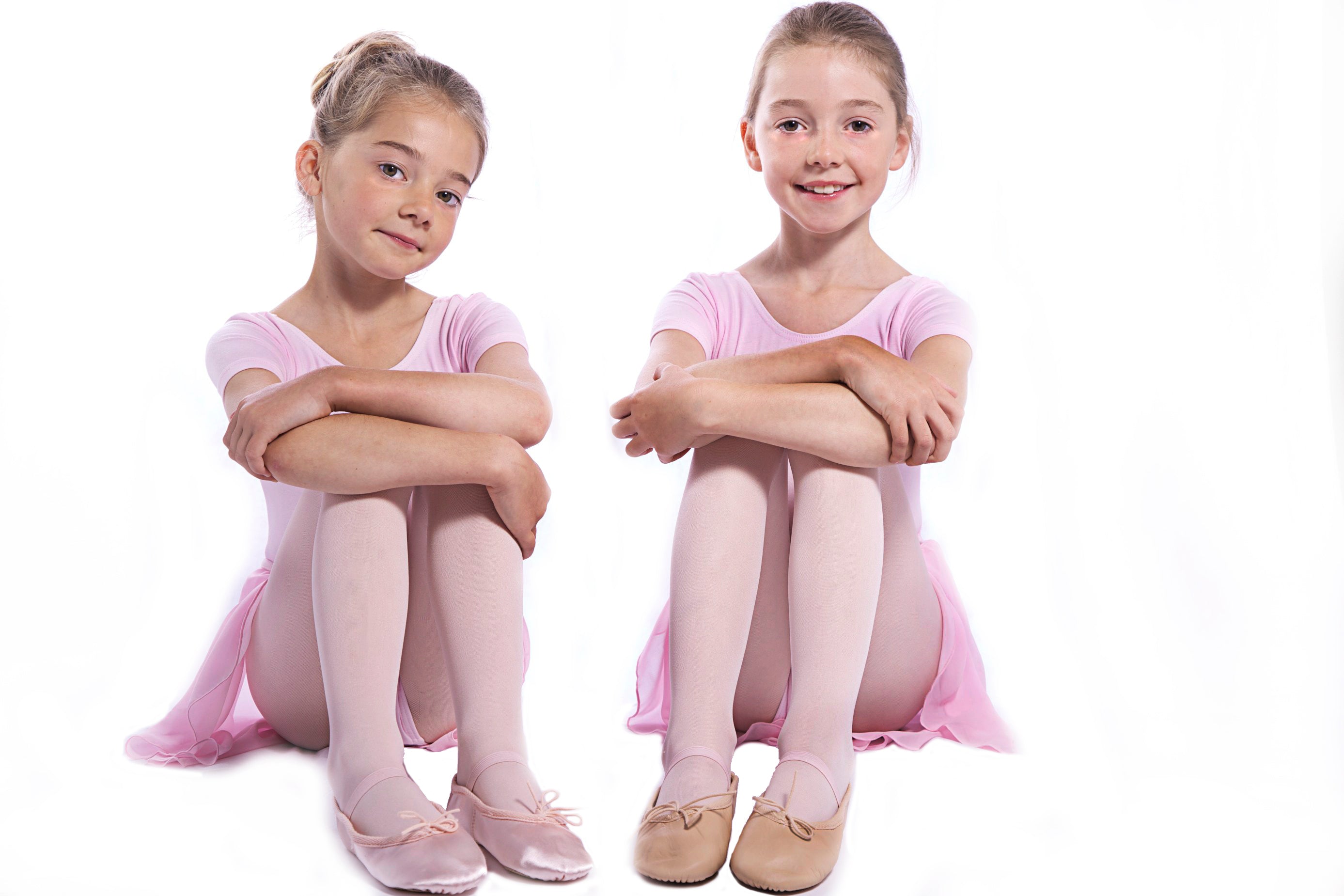 Leather ballet shoes for children, kids and adults